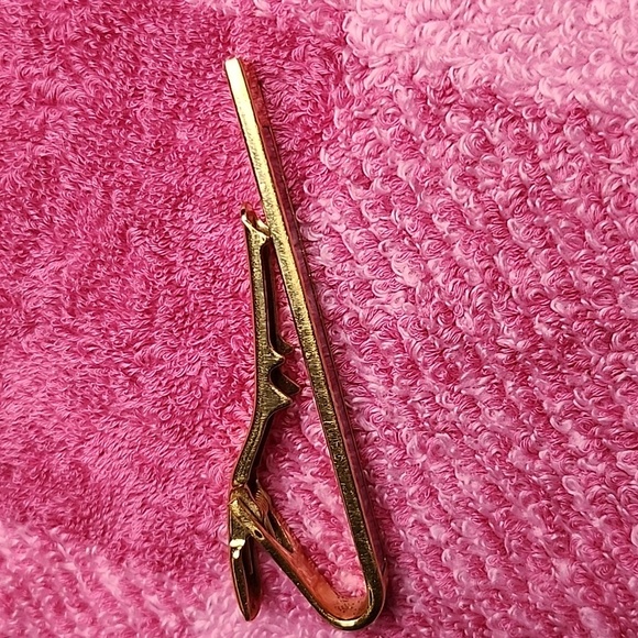 Dunhill pin Clip Bar color Silver and Gold 💯 Authentic - Picture 3 of 6